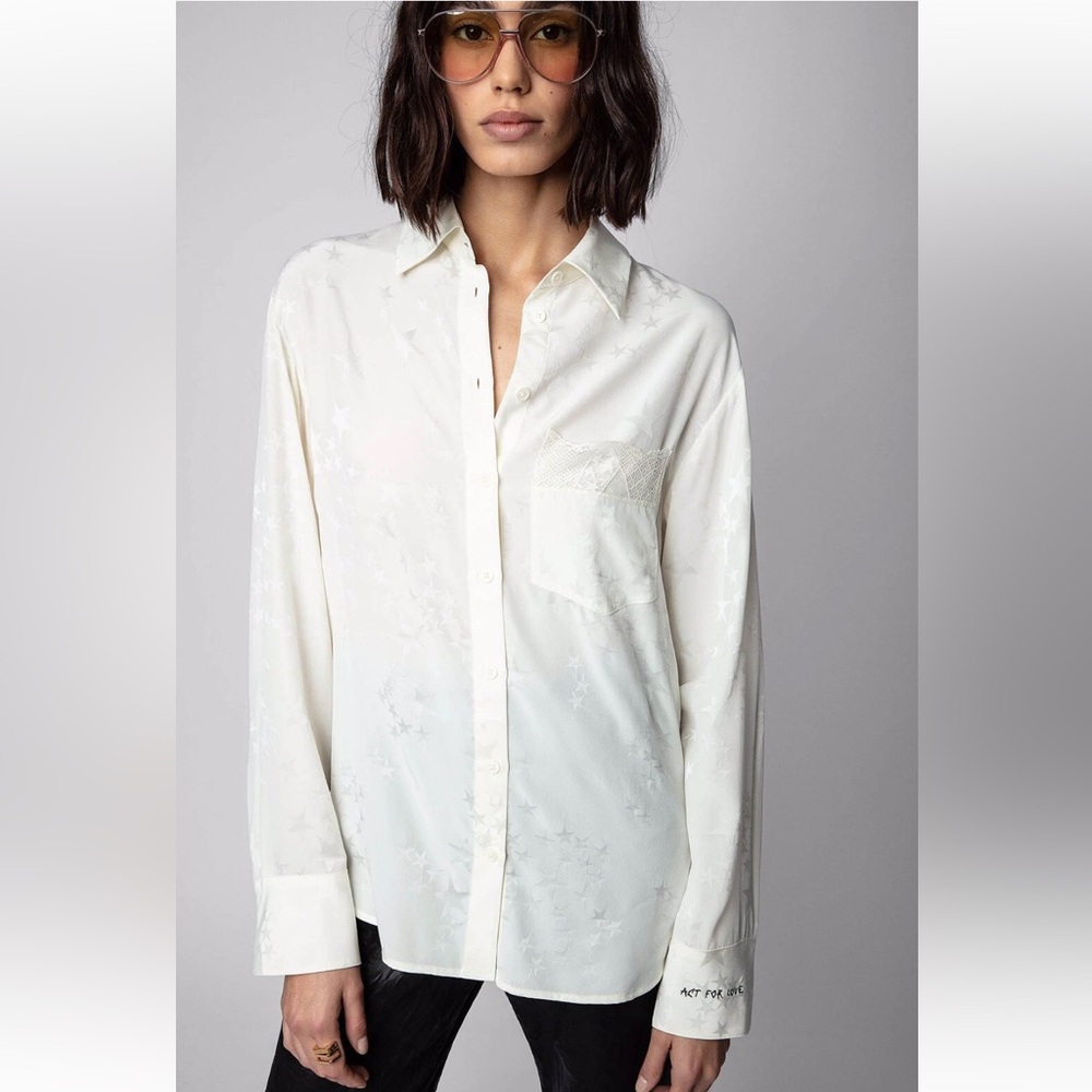 Zadig & Voltaire Morning Jac  Blouse Silk Size M\L